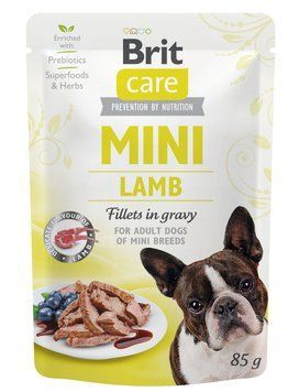 Влажный корм Brit Care Mini для собак, с филе ягненка в соусе, 85 г 100910/100215/4401 фото