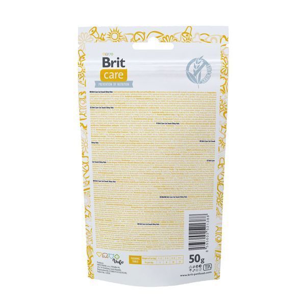 Функціональні ласощі Brit Care Shiny Hair з лососем для котів, 50г 111264/1388 фото