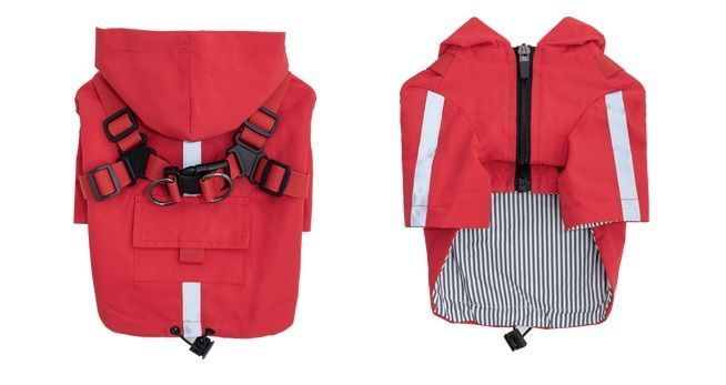 Світловідбивний дощовик для собак Derby R57 Red R57-S-red фото