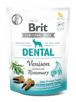 Функциональные лакомства Brit Care Dental оленина с розмарином для собак, 150 г 111418/9949 фото