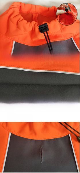 Світловідбивне тепле пальто для собак Derby DJ64 Orange DJ64-S-orange фото