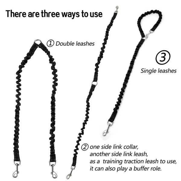 Повідець для 2-х собак Derby Dog Double Leash 195987689910 фото