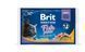 Набор влажных кормов Brit Premium Cat Pouch &laquo;Рыбная тарелка&raquo; для кошек, 4 шт х 100 г 100276 /506248 фото 1