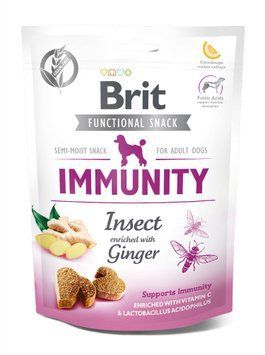 Функциональные лакомства Brit Care Immunity насекомые с имбирем для собак, 150 г 111421/9970 фото
