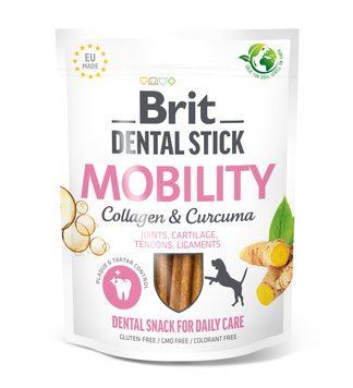 Лакомства для собак Brit Dental Stick Mobility для мобильности суставов, коллаген и куркума, 7 шт, 251 г BC_112103 фото