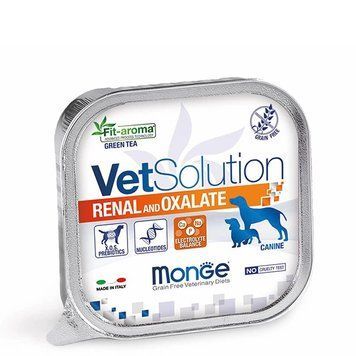Вологий корм для собак Monge VetSolution Renal and Oxalate Canine при захворюваннях нирок 150г 70014526 фото
