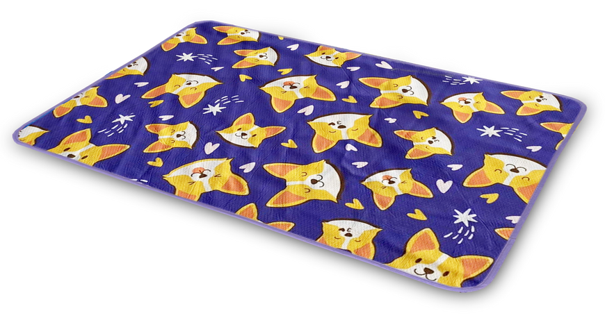 Многоразовая пеленка для собак Pelushka Cute Corgi без противоскользящего покрытия ZY-032WAS_40х60 см фото