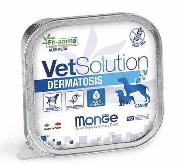 Вологий корм для собак Monge VetSolution Dermatosis Canine при дерматитах 150г 70014502 фото