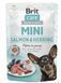 Вологий корм Brit Care Mini для собак, з філе лосося та оселедця в соусі, 85 г 100914/100219/4449 фото 1