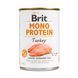 Влажный корм Brit Mono Protein Turkey для собак, с индейкой, 400 г 100838/100060/9780 фото 1
