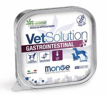 Вологий корм для собак Monge VetSolution Gastrointestinal Canine при порушеннях ШКТ 150г 70014519 фото