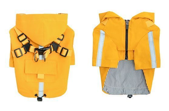 Світловідбивний дощовик для собак Derby R57 Yellow R57-S-yellow фото