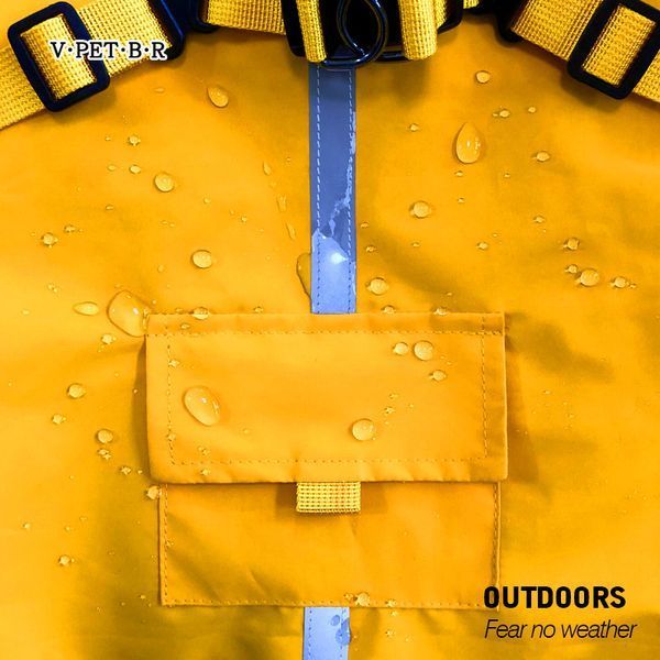 Світловідбивний дощовик для собак Derby R57 Yellow R57-S-yellow фото