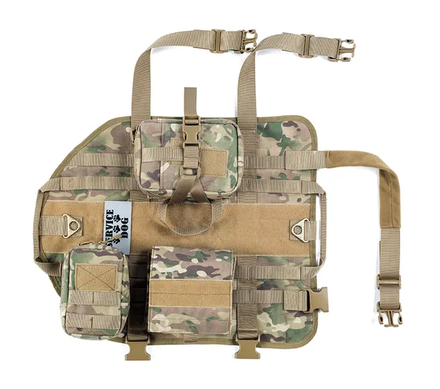 Тактическая шлея-жилет Derby Heavy Duty для собак с сумками для дрессировки HK-HP-44-01 фото
