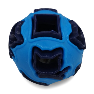 Двухцветный светящийся мяч для собак Bonny cat flash ball JH-6044-B-blue фото