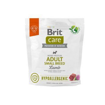 Корм для собак малых пород Brit Care Dog Hypoallergenic Adult Small Breed гипоаллергенный с ягненком, 1 кг BC_172649 фото