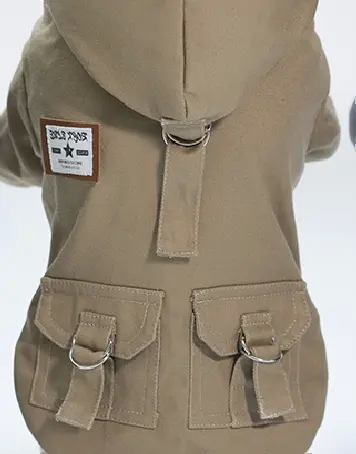 Пальто для собак Derby Military Coat, Khaki MS0134-Khaki фото