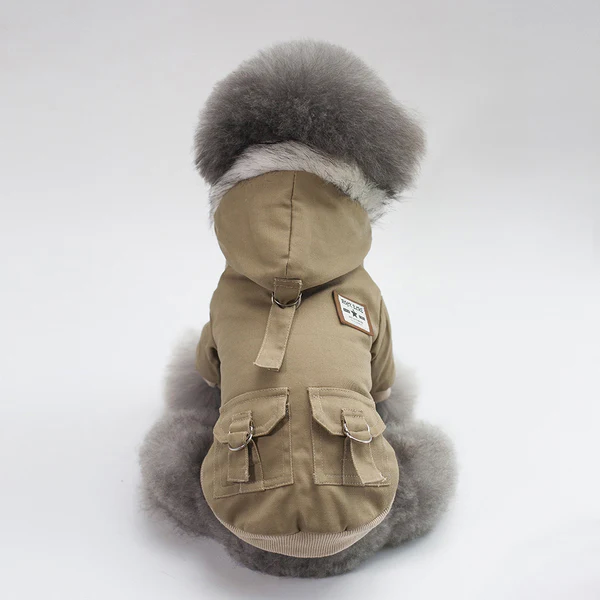 Пальто для собак Derby Military Coat, Khaki MS0134-Khaki фото