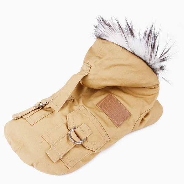 Пальто для собак Derby Military Coat, Khaki MS0134-Khaki фото