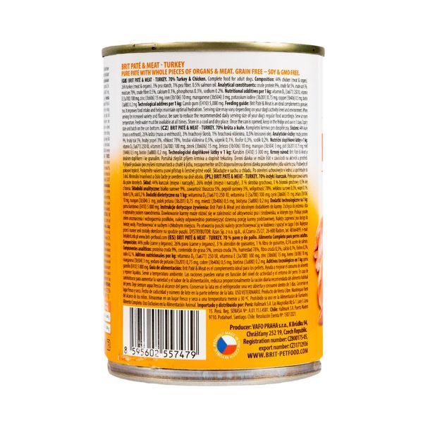 Влажный корм Brit Care Pate & Meat для собак, с индейкой, 400 г 100865/100074/0298 фото
