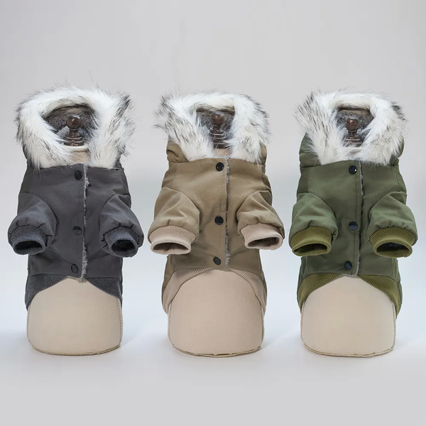 Пальто для собак Derby Military Coat, Khaki MS0134-Khaki фото
