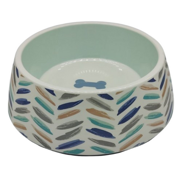 Меламінова миска для собак Derby AH002 Stripes & bone AH002-M1 фото