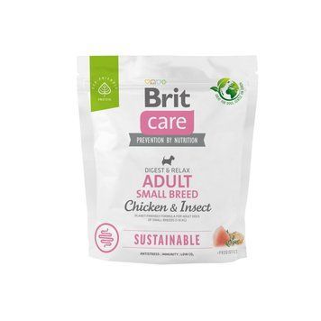 Сухой корм Brit Care Dog Sustainable Adult Small Breed для собак малых пород, с курицей и насекомыми, 1 кг BC_172172 фото