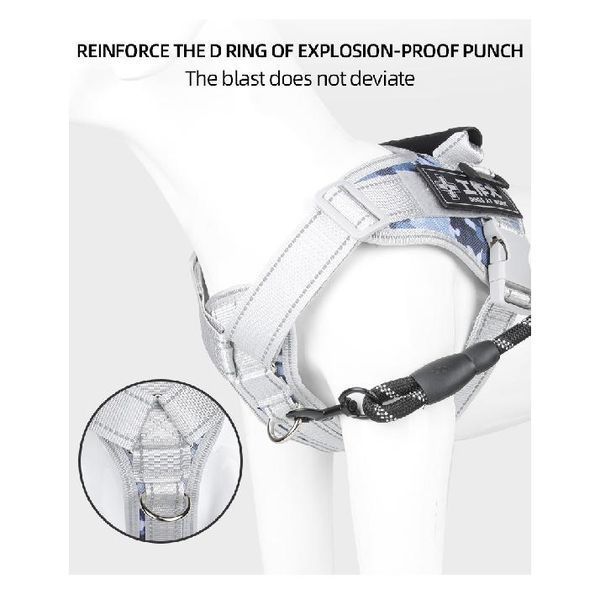 Нагрудная шлея для собак Reflective safety chest harness for pet dogs HK-HP-110-1 фото