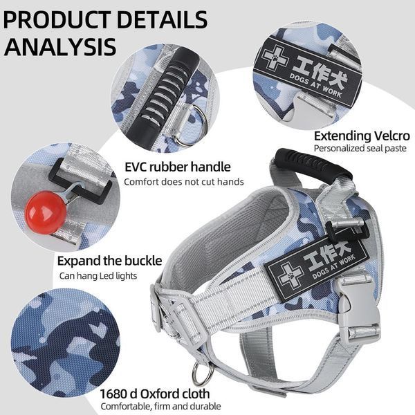 Нагрудная шлея для собак Reflective safety chest harness for pet dogs HK-HP-110-1 фото
