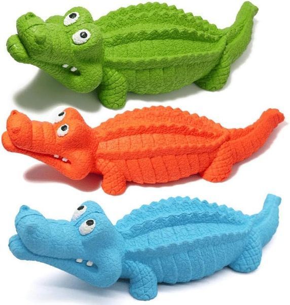 Игрушка для жевания Derby Alligator с пищалкой DD1008-Blue фото