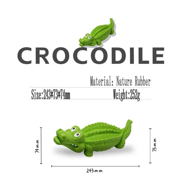 Игрушка для жевания Derby Alligator с пищалкой DD1008-Blue фото