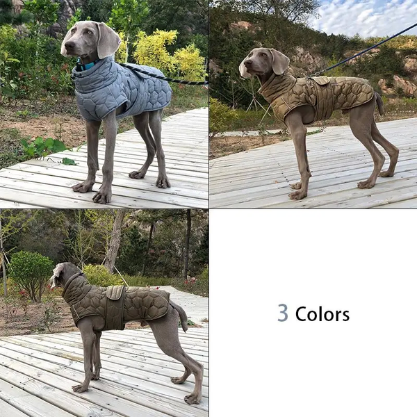 Світловідбивна куртка для собак на флісовій підкладці V.PET.B.R D64 olive green D64-XL-olive green фото