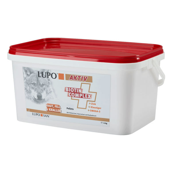 Пищевая добавка для кожи и шерсти собак LUPO AKTIV Biotin Complex 124000UA фото