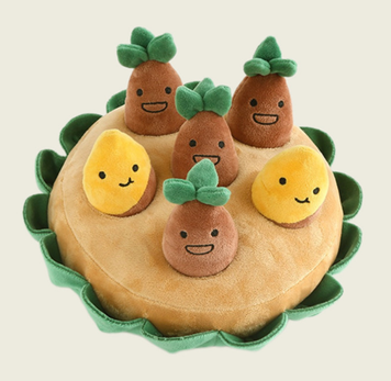 М'яка іграшка для нюхання та гри в хованки для собак Sweet Potato Hide and Seek N69J фото