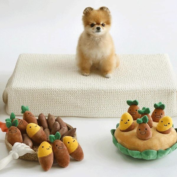 М'яка іграшка для нюхання та гри в хованки для собак Sweet Potato Hide and Seek N69J фото