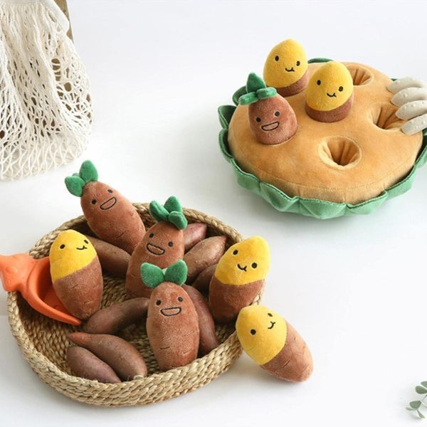 М'яка іграшка для нюхання та гри в хованки для собак Sweet Potato Hide and Seek N69J фото