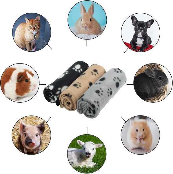 Плед для домашніх тварин Paw Print Soft Fleece Pet Blanket 9404 9090 00 3-1 фото