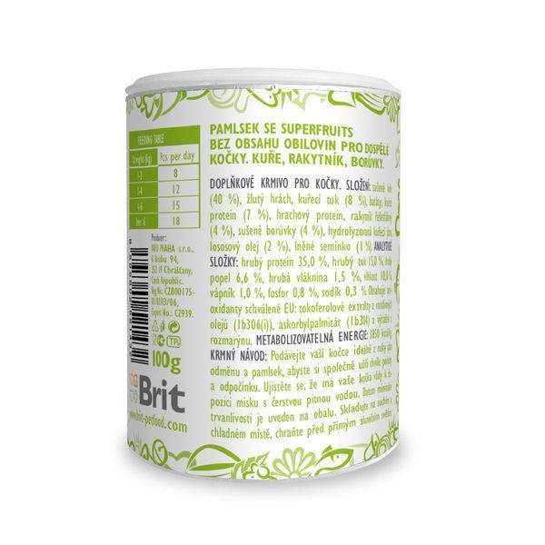 Лакомства для кошек Brit Care Cat Snack Superfruits Chicken, курица 100 г BC_111269 фото
