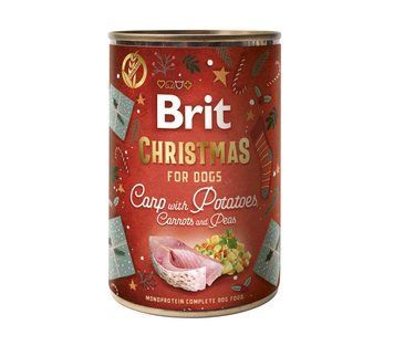 Корм влажный для собак Brit Mono Protein Christmas Carp with Potatoes рождественский ужин с карпом и картофелем 400 г XMASS_100824 фото