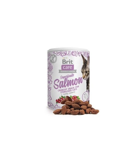 Лакомства для кошек Brit Care Cat Snack Superfruits Salmon, лосось, 100 г BC_111270 фото