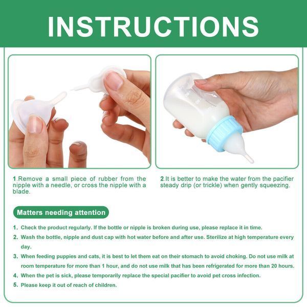 Набор для кормления щенков и котят Pet Nursing Bottle Kit 3926 9090 90 фото