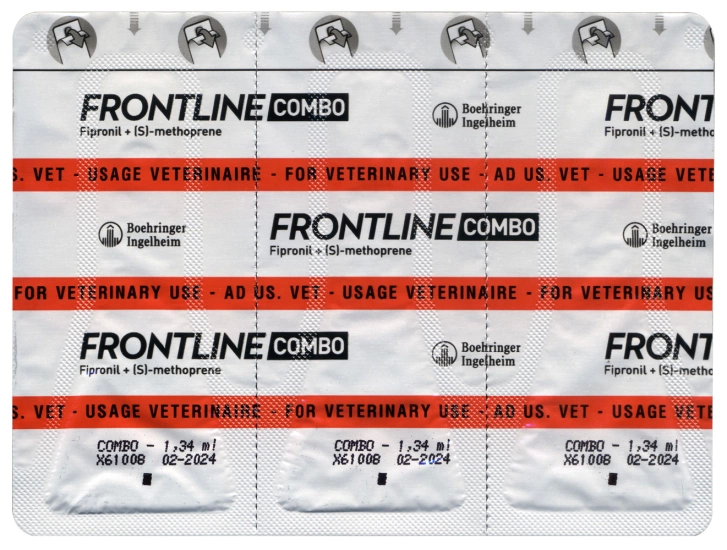 Краплі на холку для собак Boehringer Ingelheim Frontline Combo Spot-ON від 40 до 60 кг, 3 шт 159920 фото