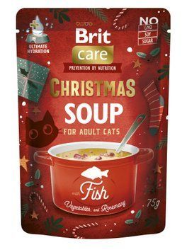 Корм влажный для кошек Brit Care Christmas Fish Soup рождественский суп с рыбой 75 г XMASS_101266 фото