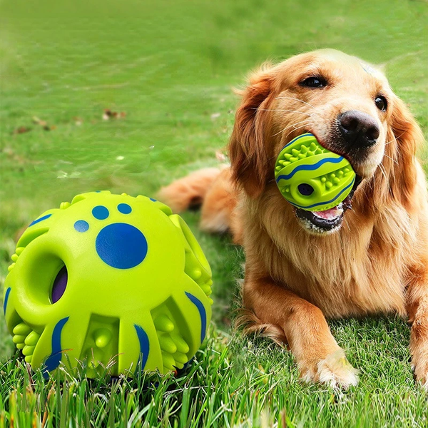 Звуковой мячик для собак Giggle Dog Chew Ball 210105 фото