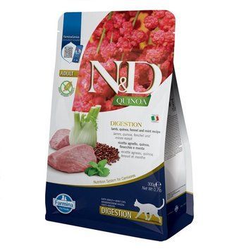 Сухий корм для дорослих котів Farmina N&D DIGESTION ADULT при порушеннях травлення з ягням та кіноа 179967 фото