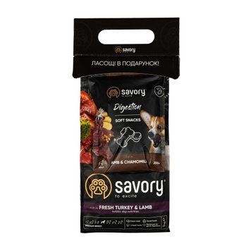 Набор для собак Savory Medium Breed 1 кг + лакомства Savory_024560 фото