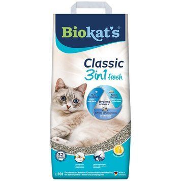 Наполнитель Biokats Classic Fresh 3in1 Cotton Blossom для кошачьего туалета, бентонитовый, 10 кг G-617220/613413 фото