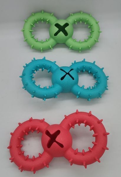 Жувальна іграшка для собак Bonny figure 8 bone-piercing JH-6123-blue фото