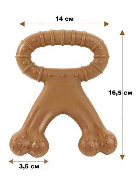 Игрушка для жевания для собак Derby Double Bone Tug Toy PT0549-2 фото