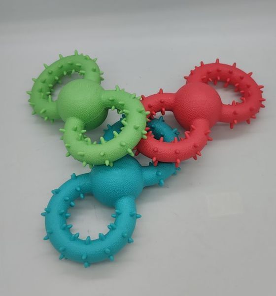 Жувальна іграшка для собак Bonny figure 8 bone-piercing JH-6123-blue фото